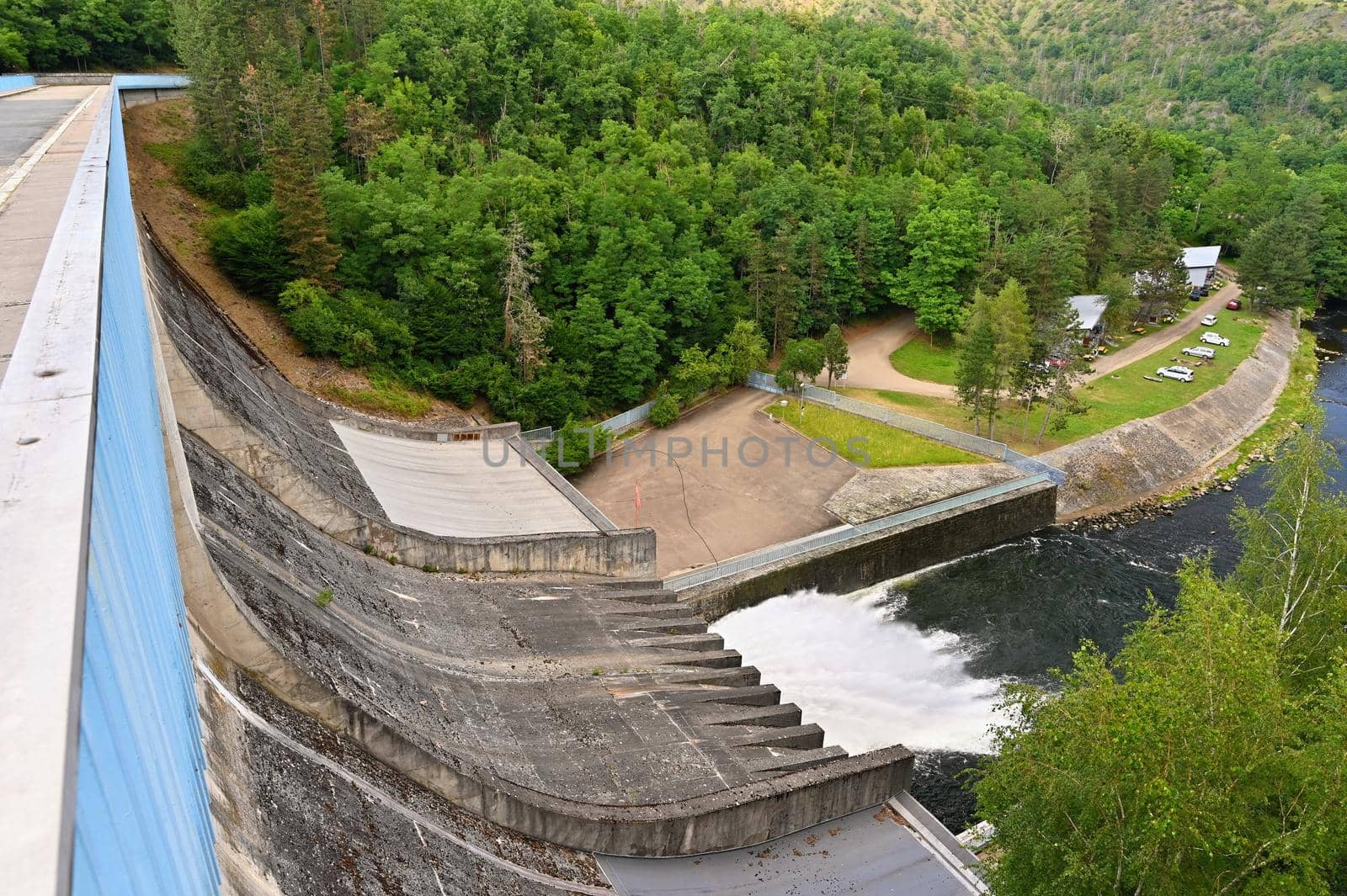Hydroelectric power station - run-of-river hydroelectric power station. Kaplan turbine. Mohelno-Czech Republic.