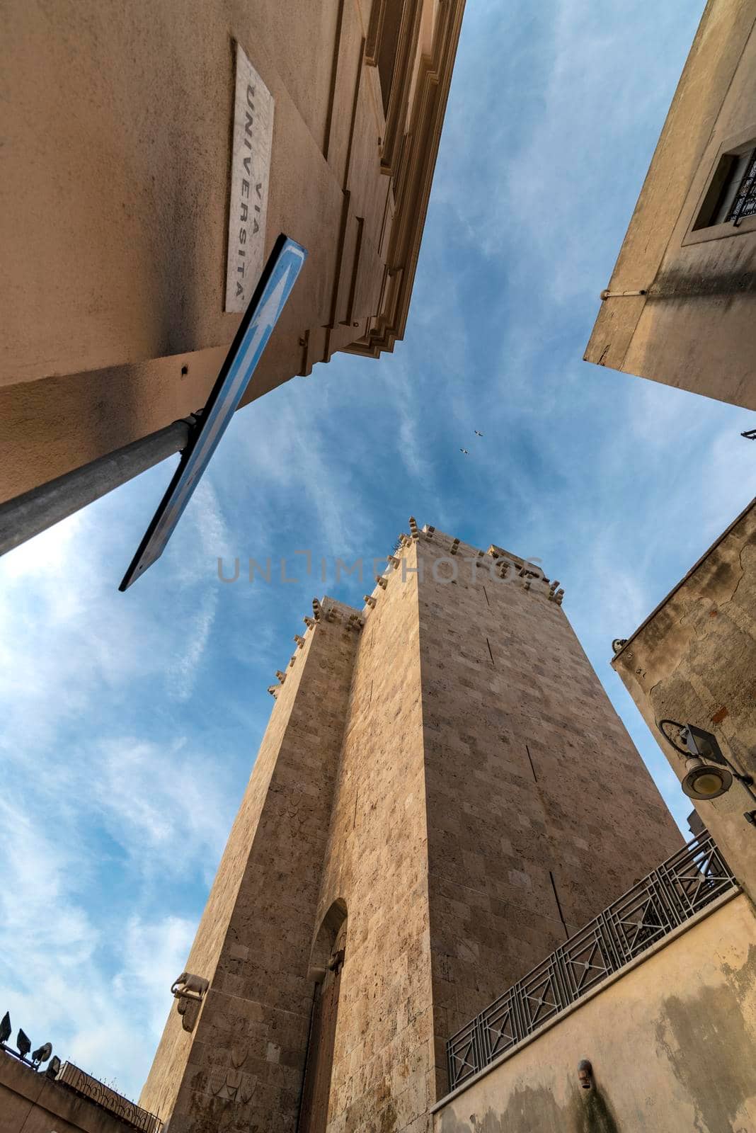 The Elephant Tower is the second highest medieval tower in Cagliari. by osmar01
