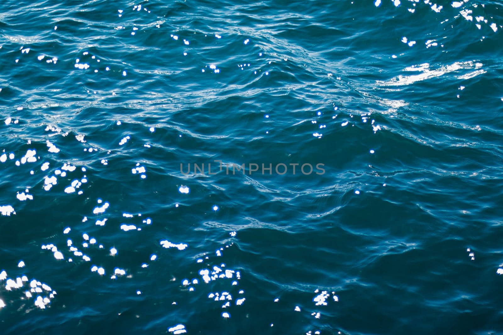 Deep blue sea water texture, dark ocean waves background as nature and environmental design concept
