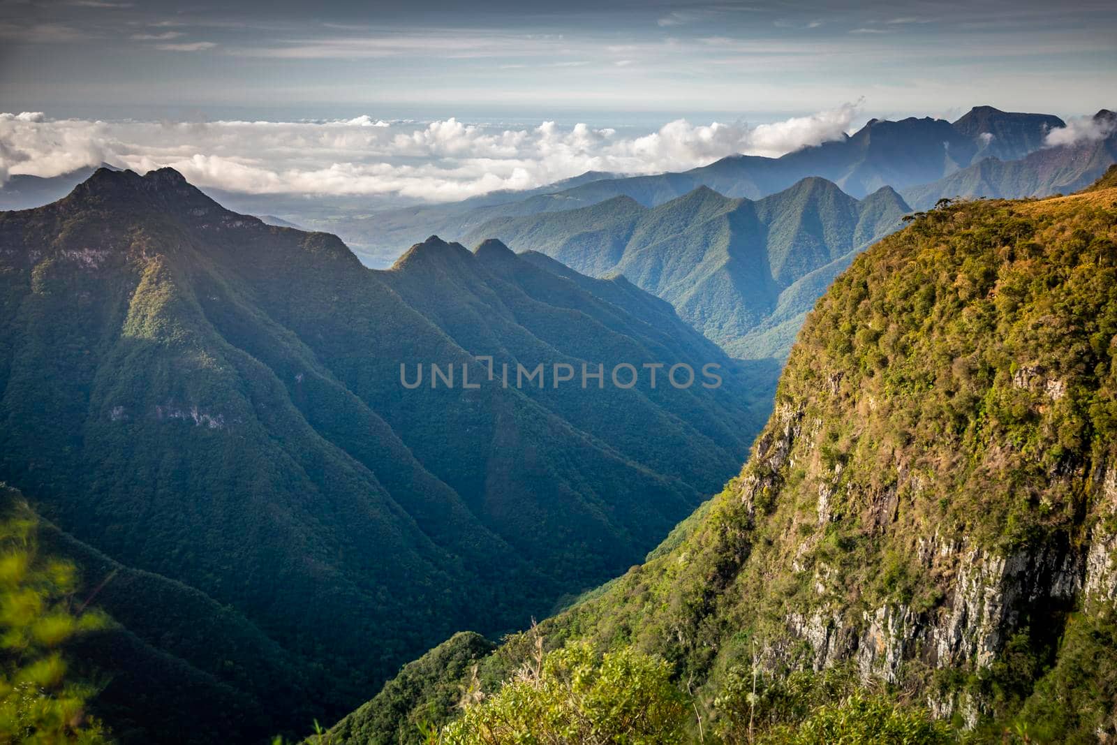 Idyllic Canyon Montenegro at sunset - Rio Grande do Sul, southern Brazil
