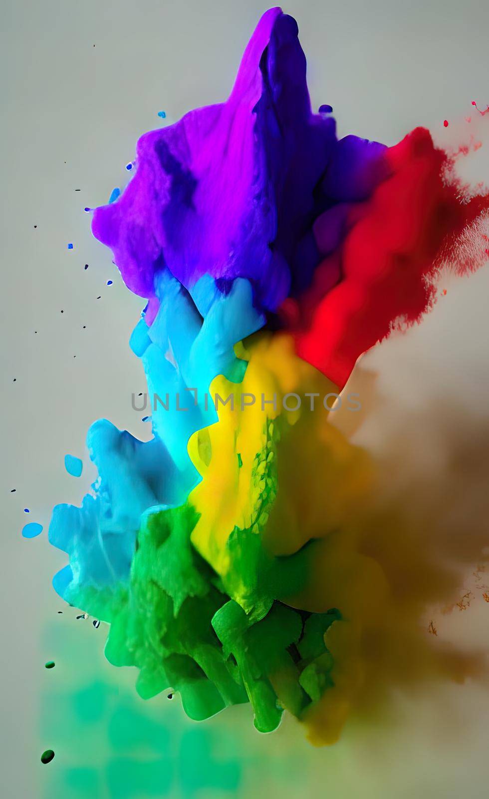 abstract powder paint background with splashes by yilmazsavaskandag