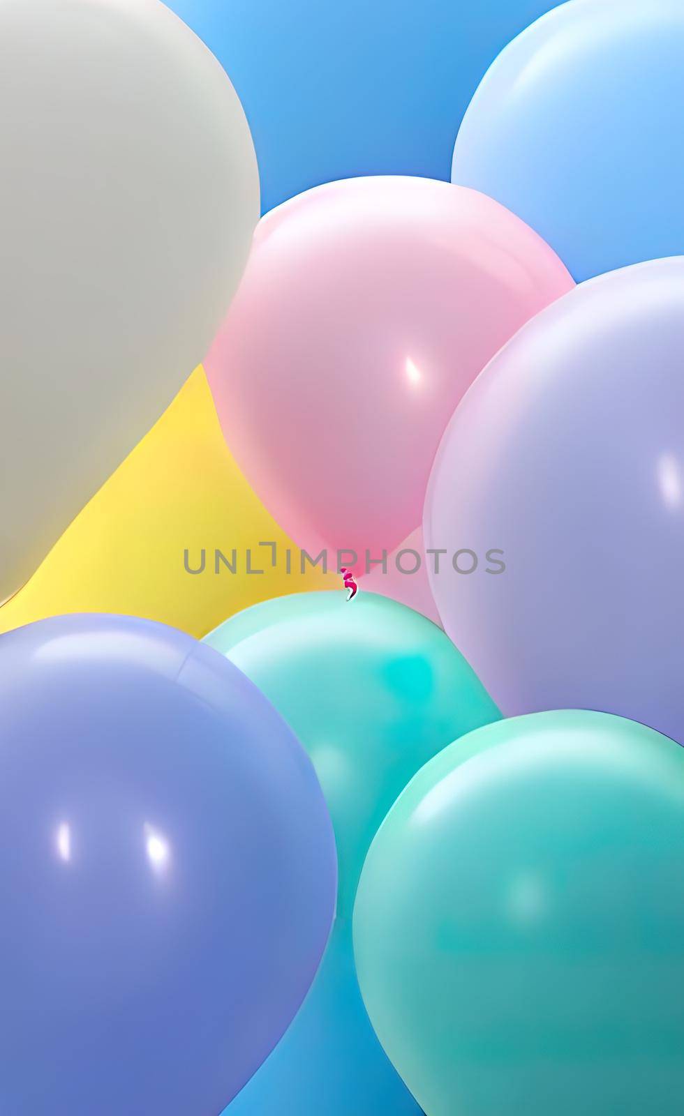 colorful balloons on the sky by yilmazsavaskandag