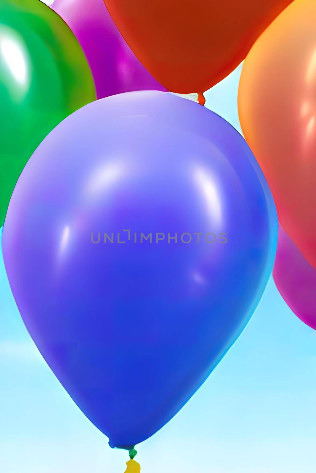 colorful balloons on the sky