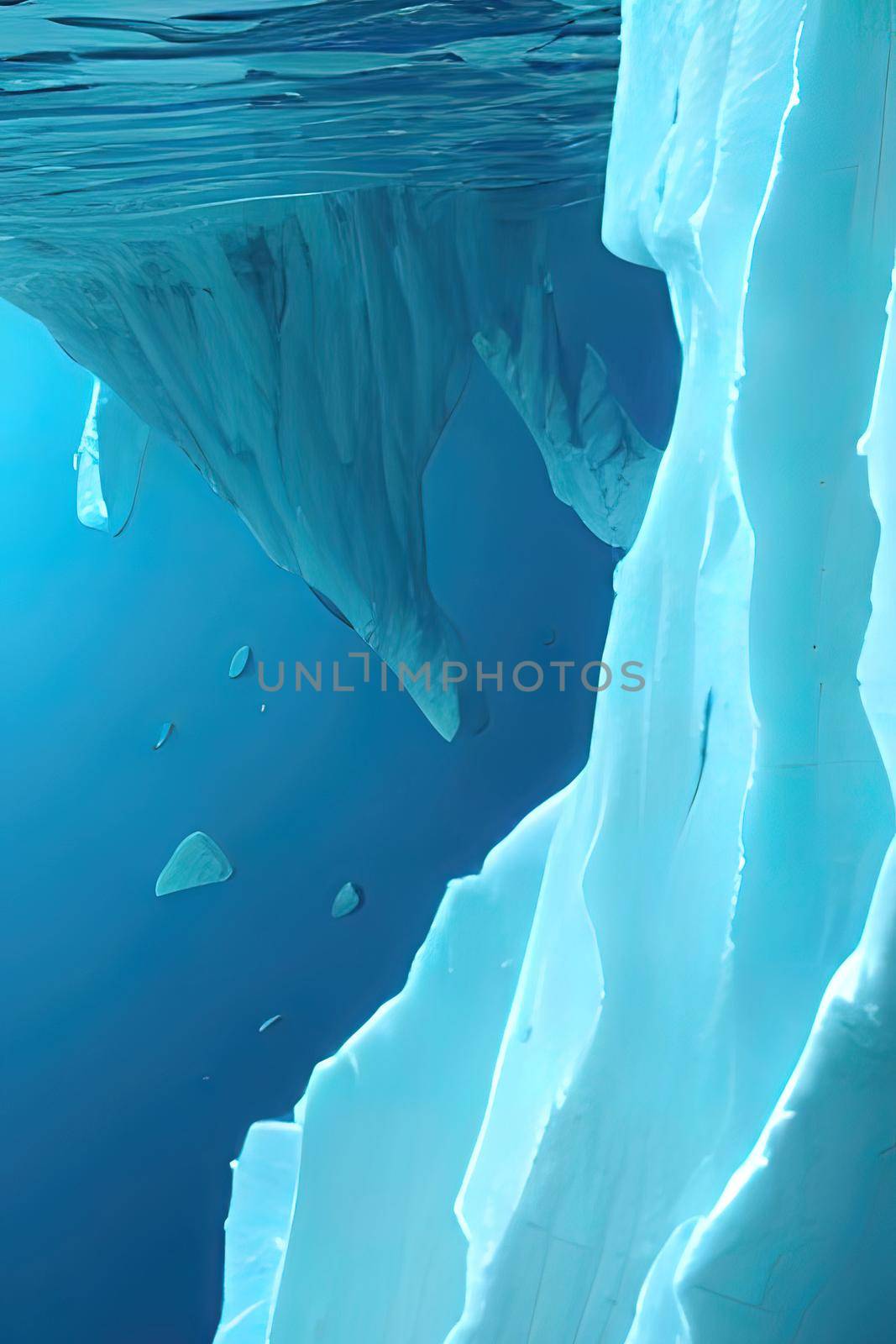iceberg in the blue sea by yilmazsavaskandag
