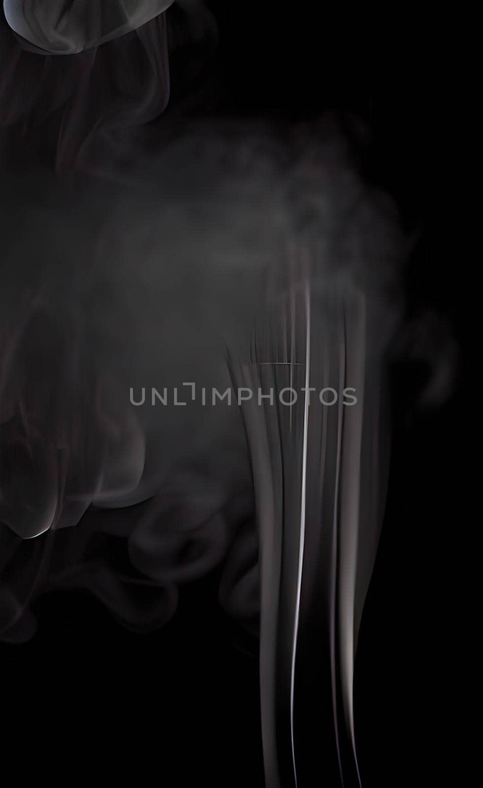 smoke isolated on black background by yilmazsavaskandag