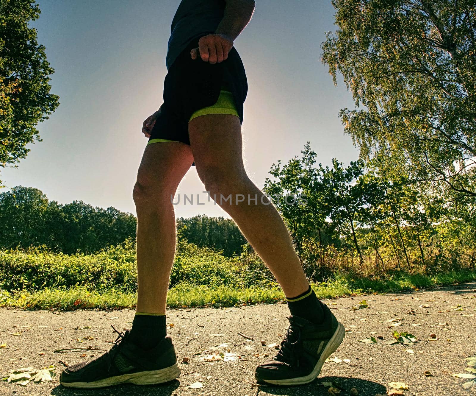 Running man. Health and fitness outdoor concept. by rdonar2