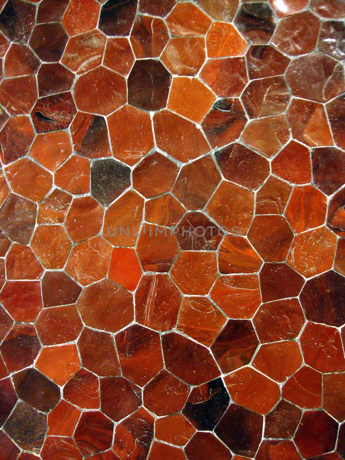 Shades of Orange tile mosaic pattern                               