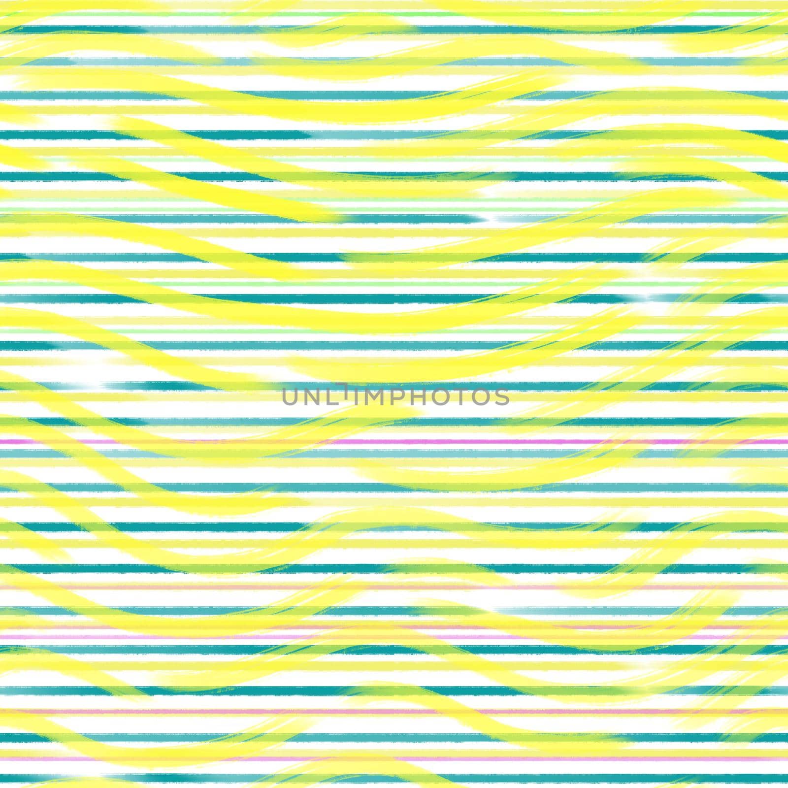 Paint horizontal stripe summer seamless pattern. Hand drawn brush lines by fireFLYart