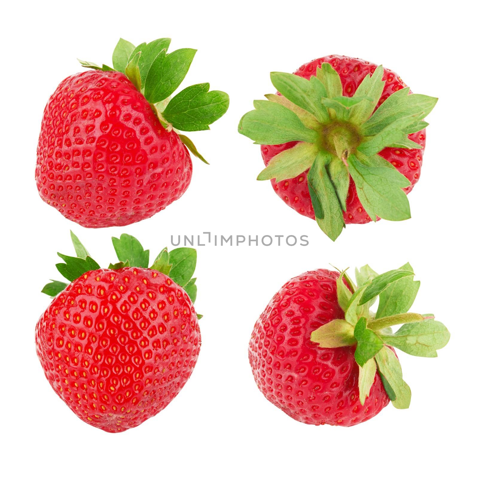 Fresh red strawberries by pioneer111