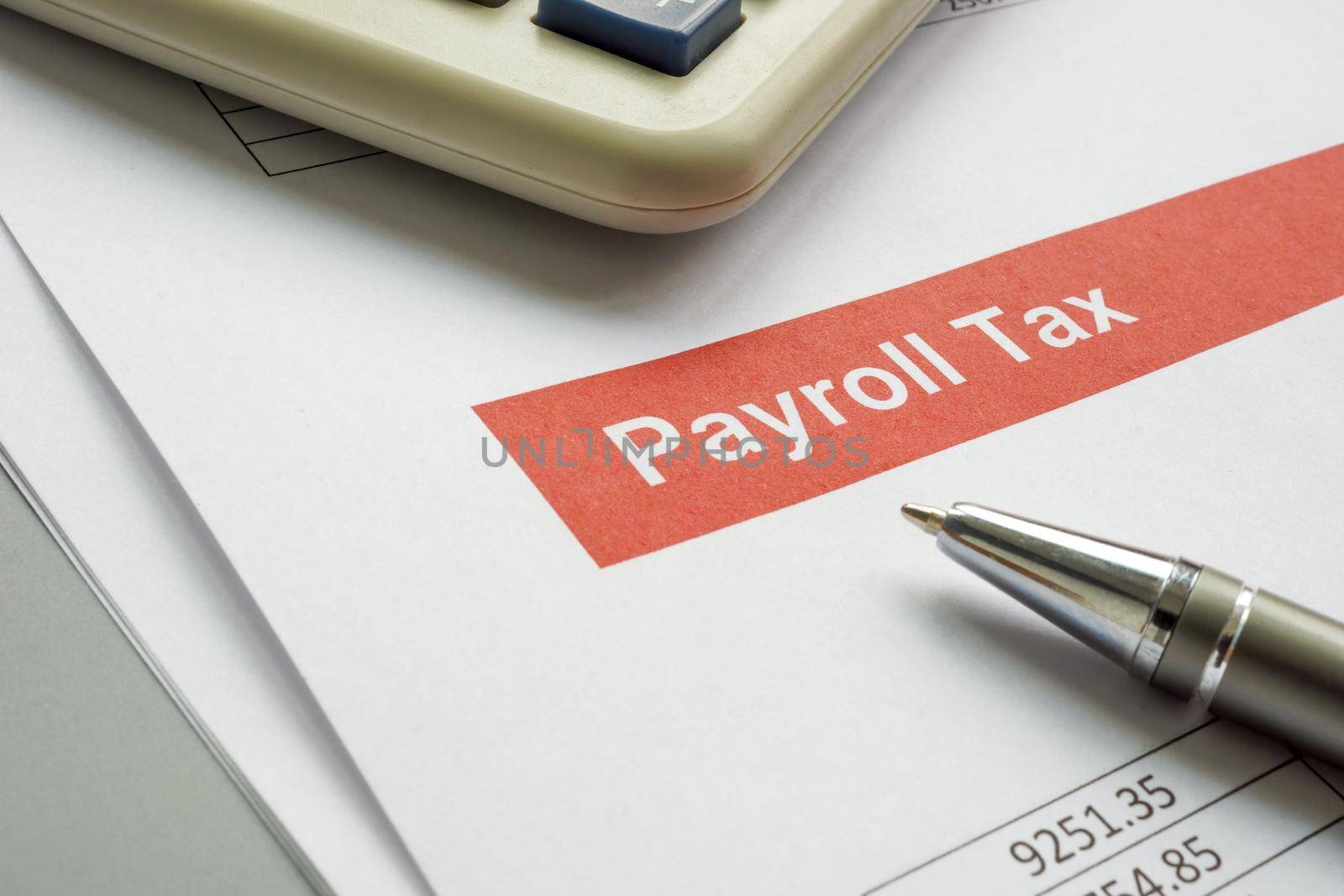 Data about payroll tax and the calculator.