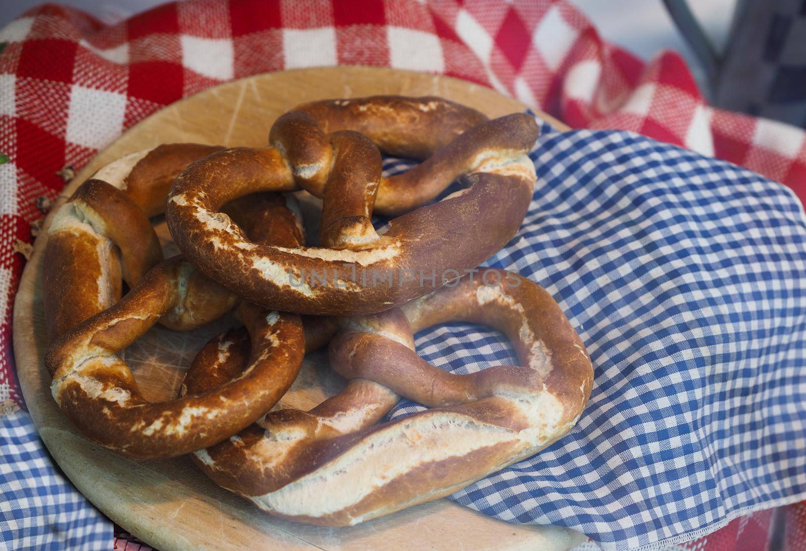 pretzel bread baked food by claudiodivizia