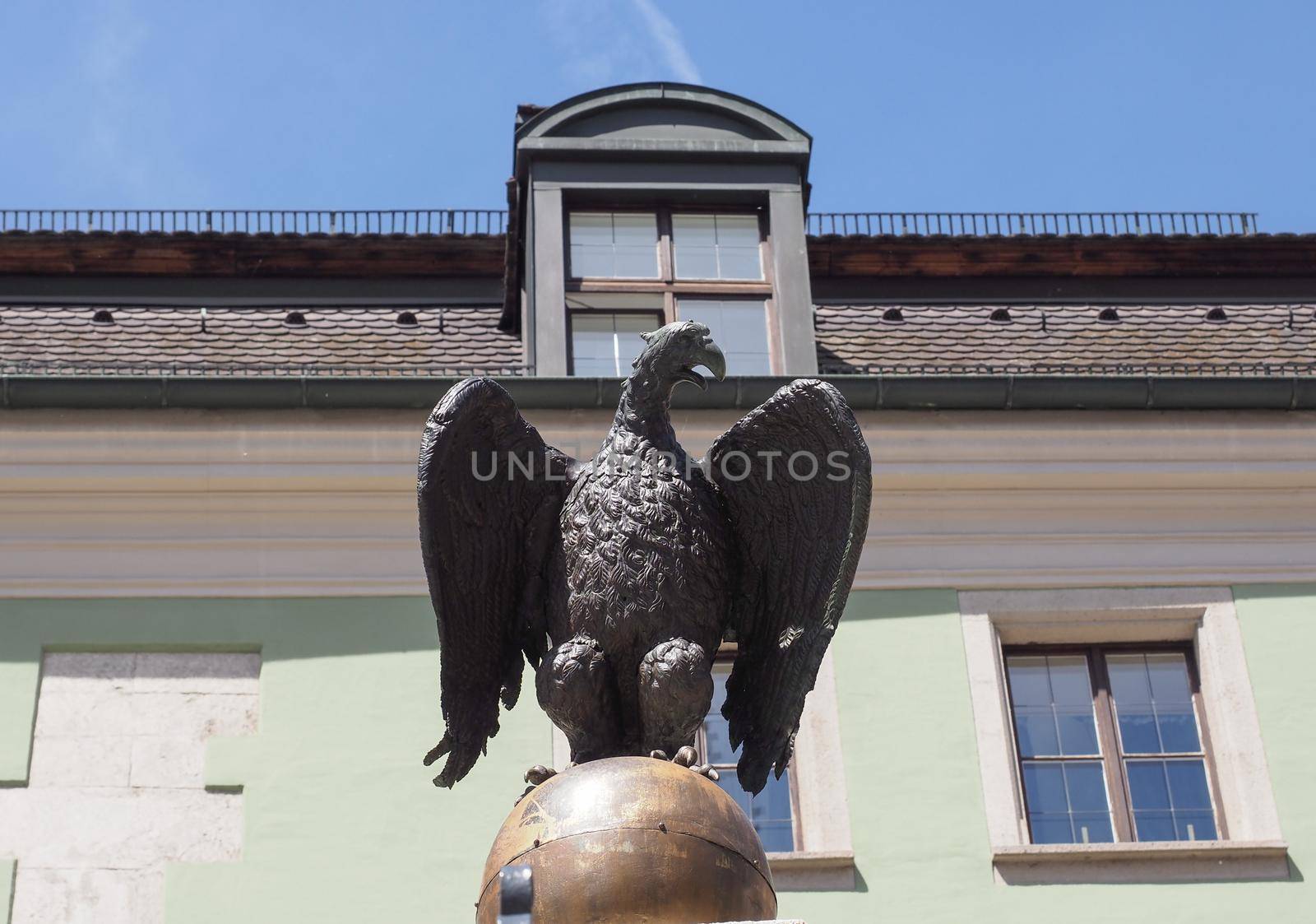 German eagle statue in Regensburg by claudiodivizia