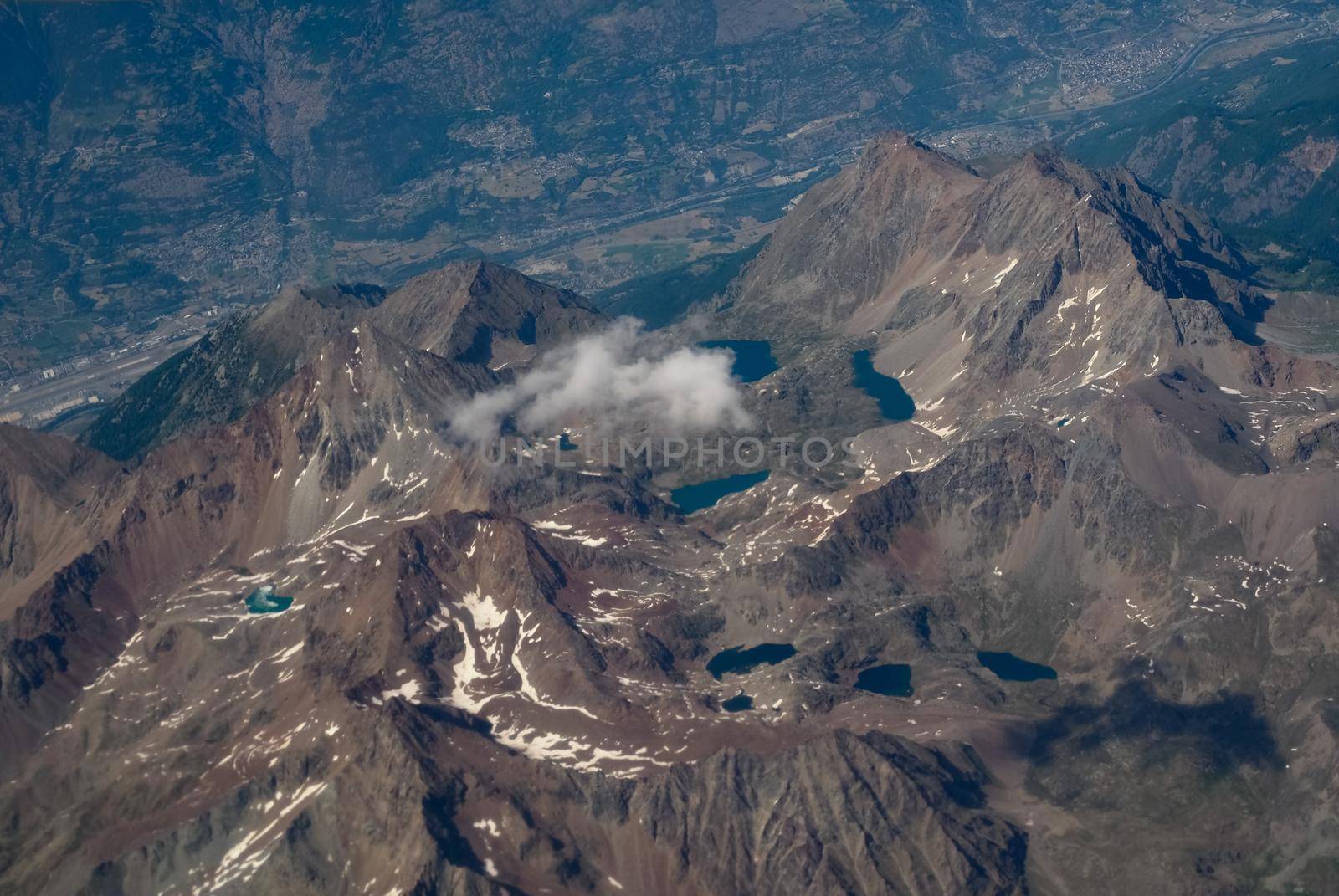 aerial view of Valle d Aosta translation Aosta Valley