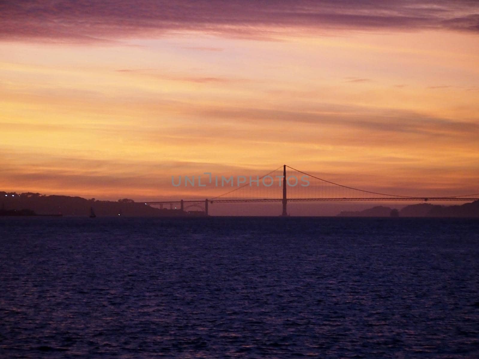 Sunset over San Francisco Bay and the Golden Gate Bridge by EricGBVD