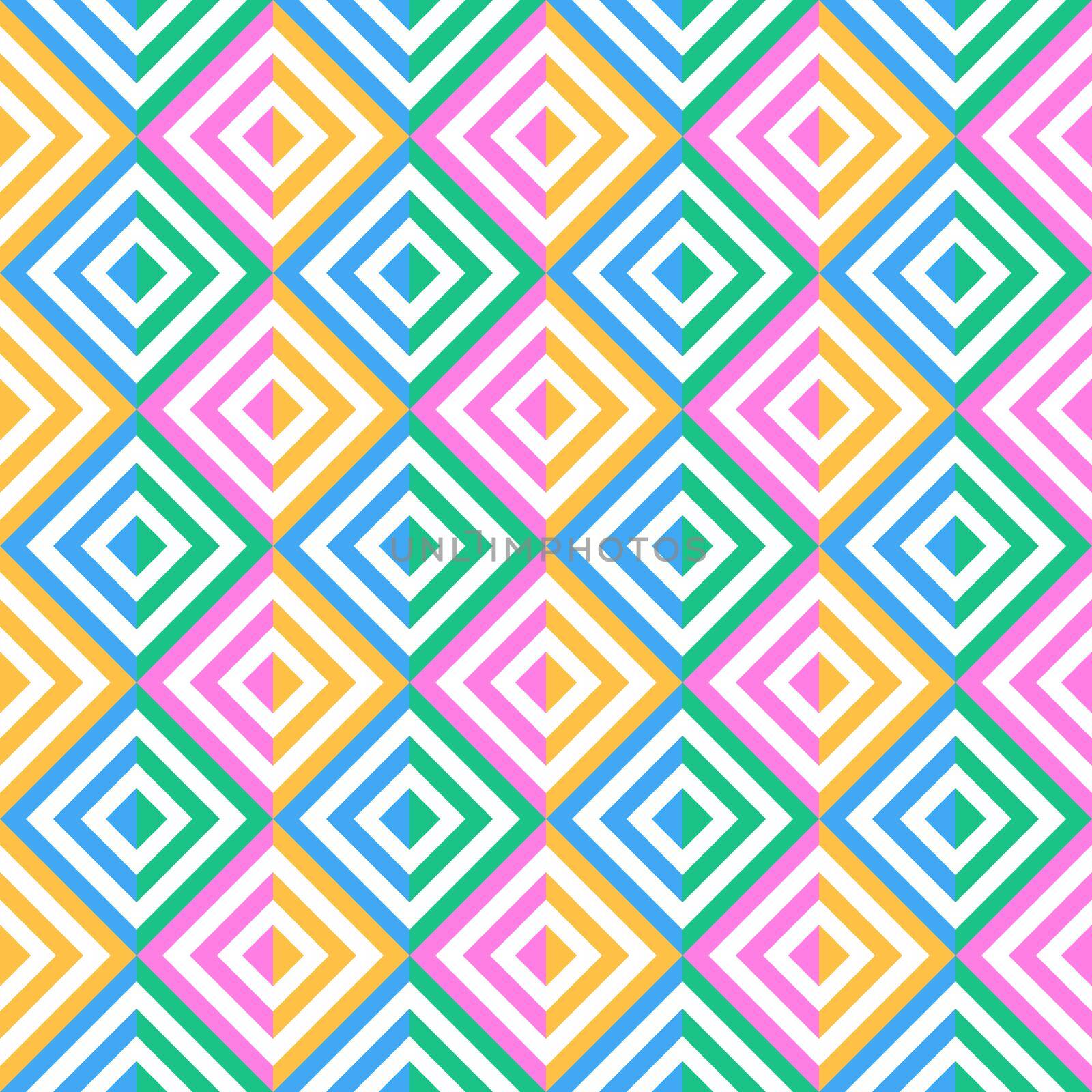 Vector seamless pattern. Modern stylish texture. Repeating abstract geometric background with rhombuses.