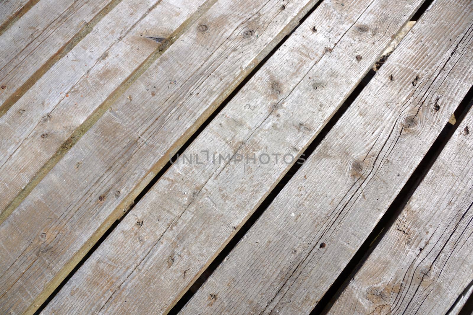 wood plank walkway close-up by EricGBVD