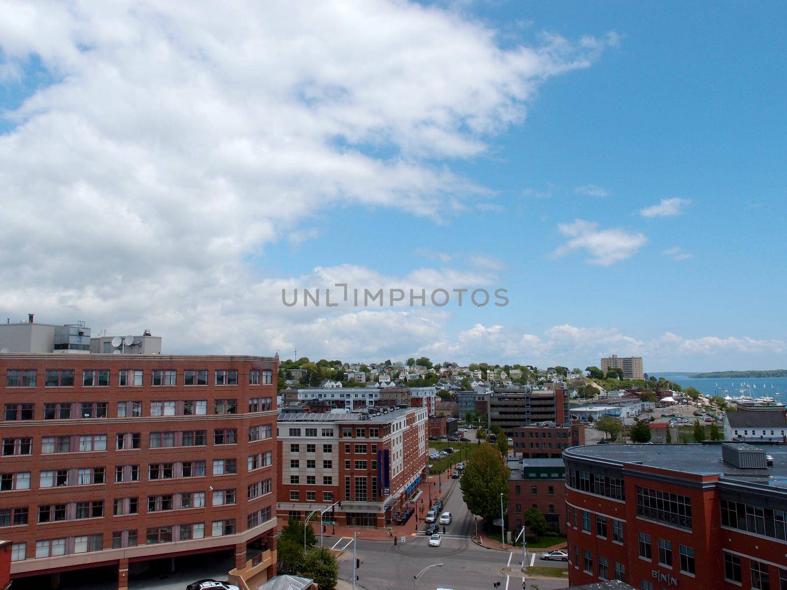 Portland Maine aerial taken from a top of building by EricGBVD