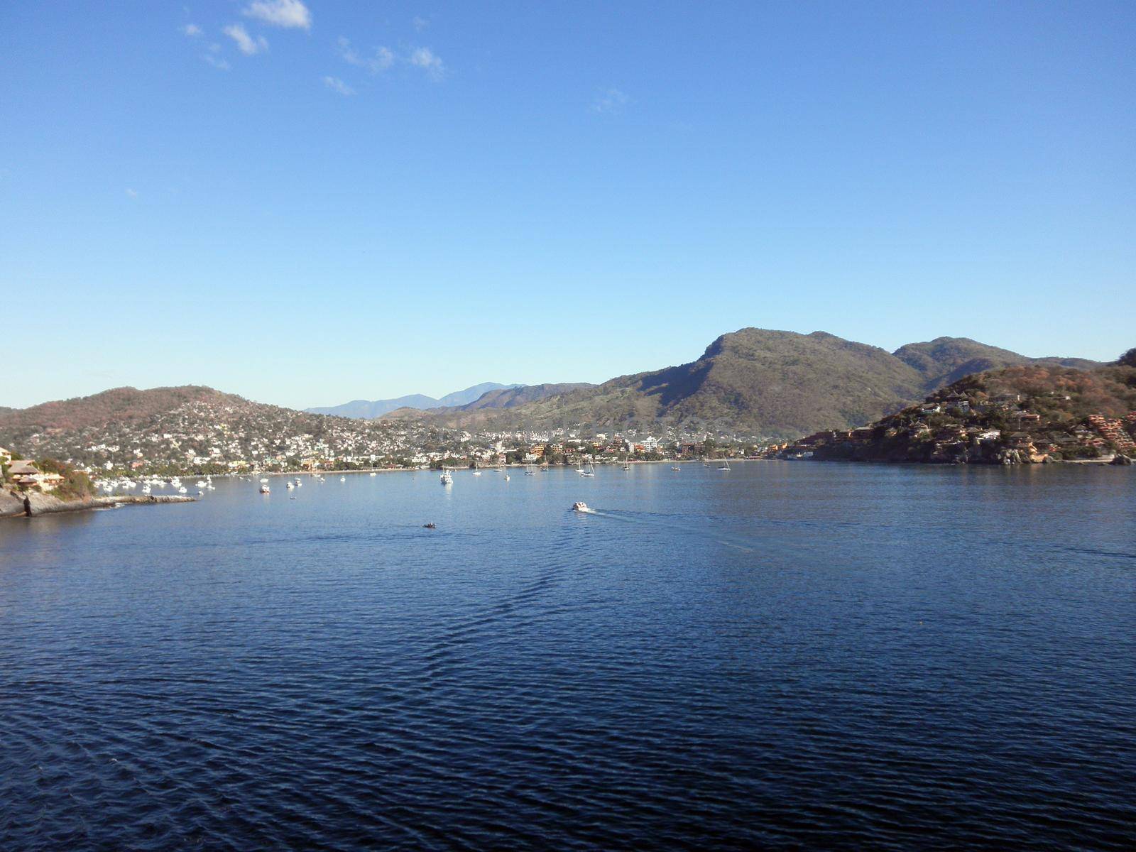 view waters of Zihuatanejo Harbor by EricGBVD