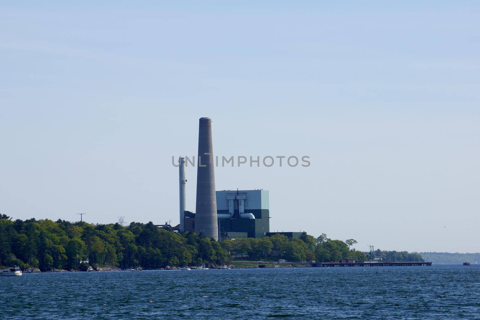 Cousins Island Large Gas Power Plant in Yarmouth, Maine.