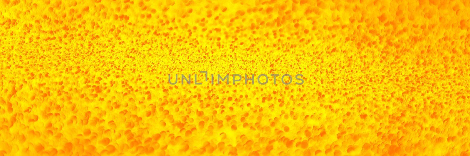 Yellow, orange shiny background with sparkles. Abstract pattern. Web banner.