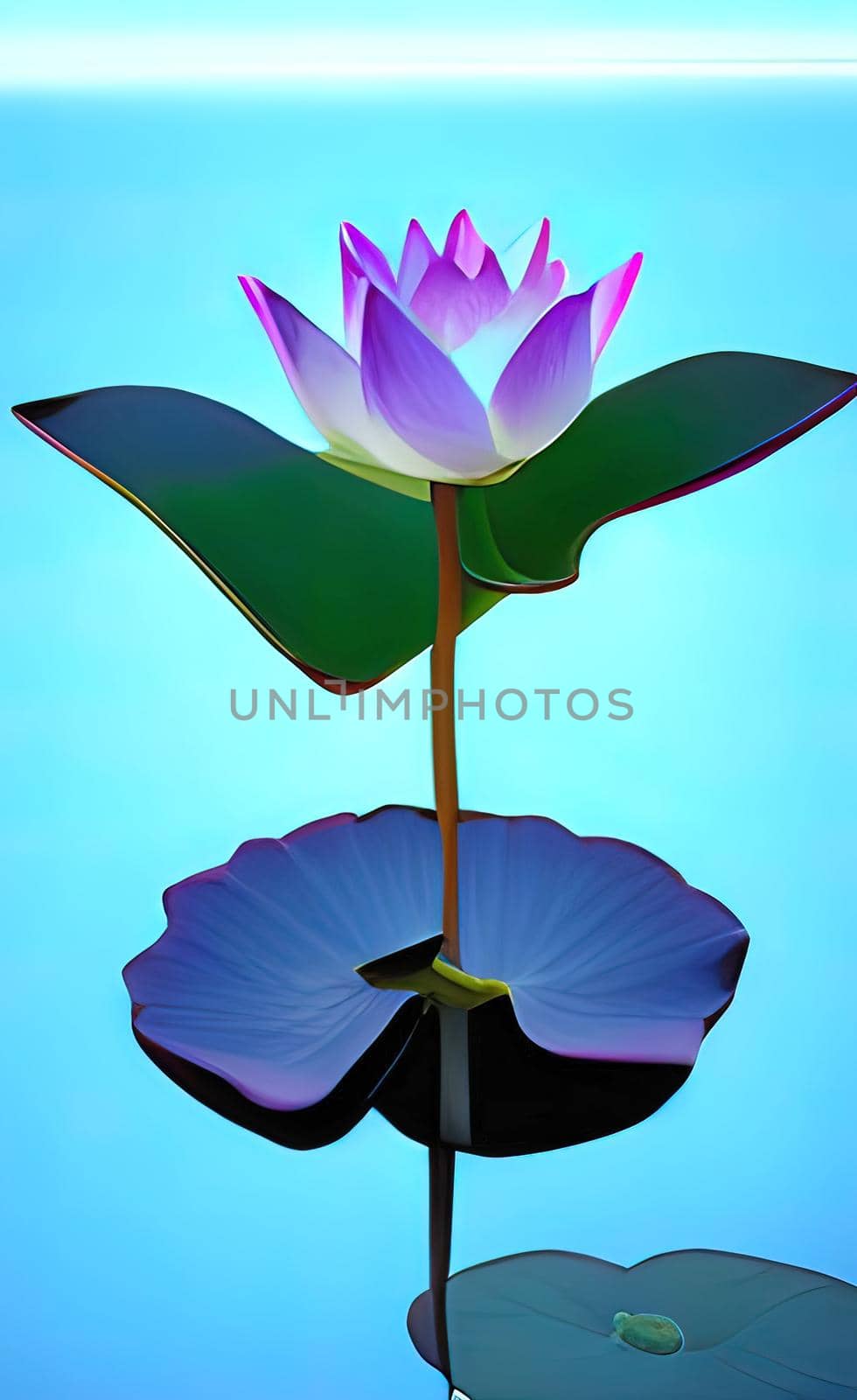 lotus flower in the pond by yilmazsavaskandag
