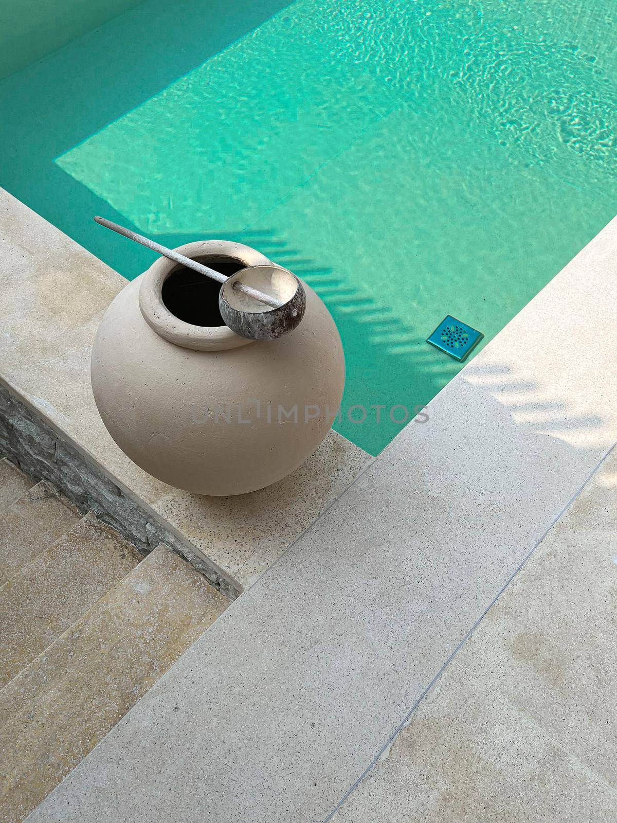 shower near swimming pool, classic design