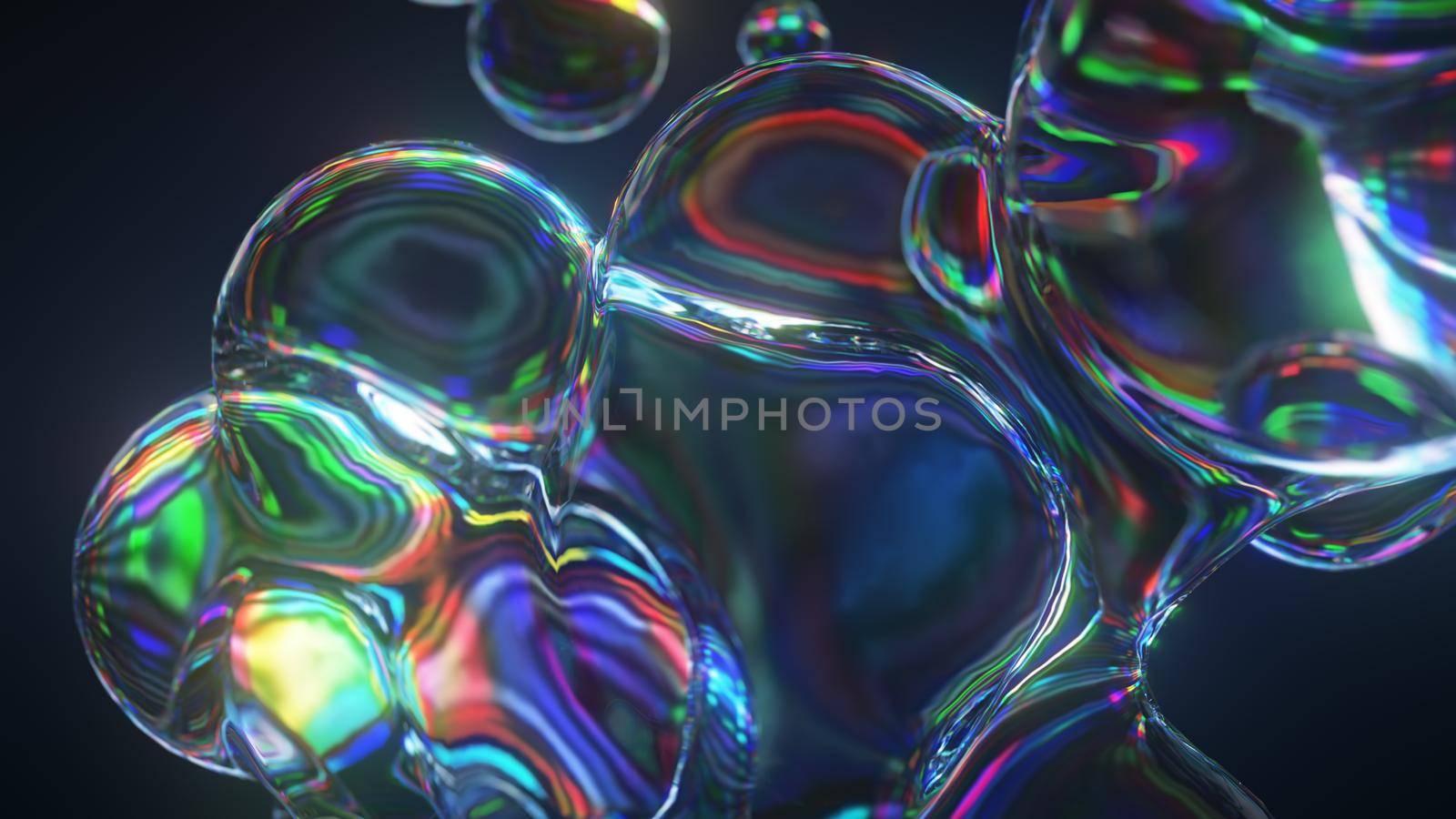 Abstract Liquid Glass Chromatic Aberrations Background