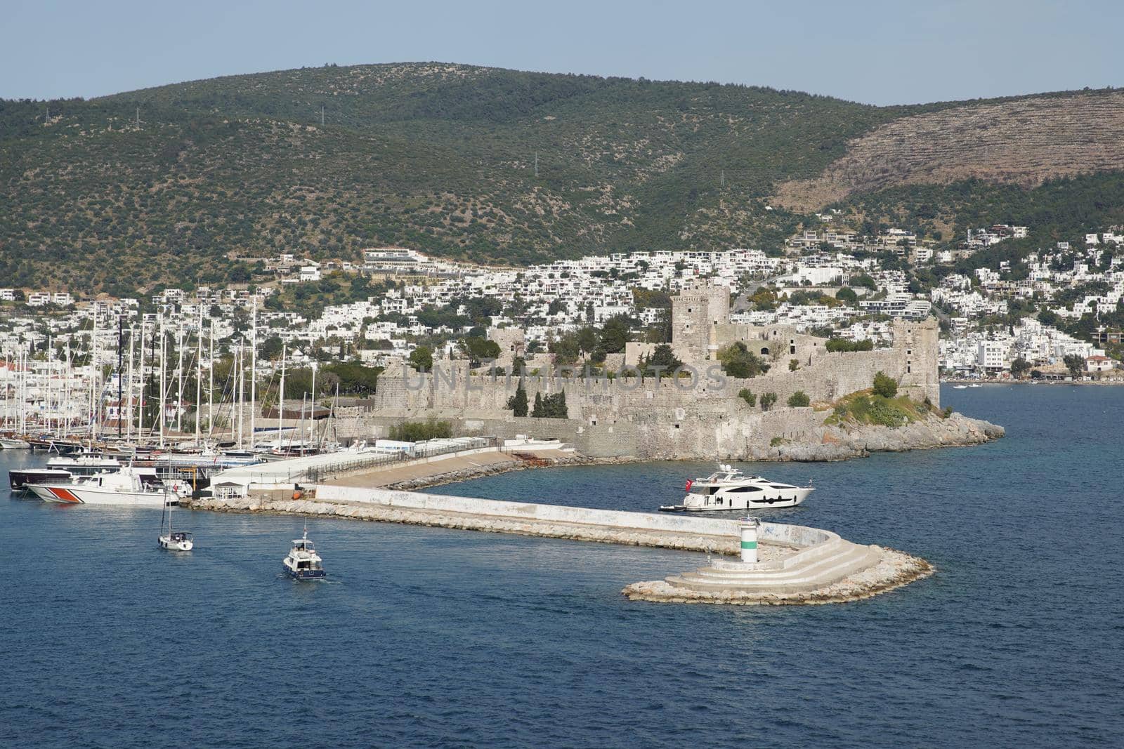 Bodrum Castle in Bodrum Town, Mugla, Turkey