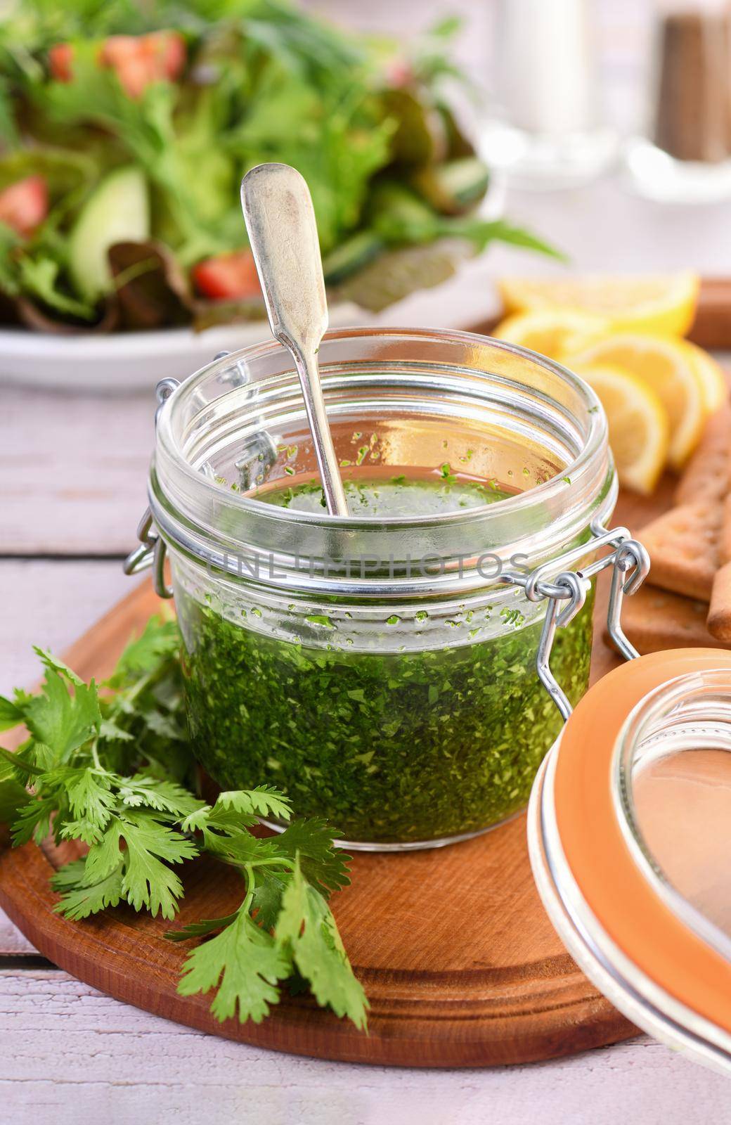 Green sauce, seasoning for salad by Apolonia