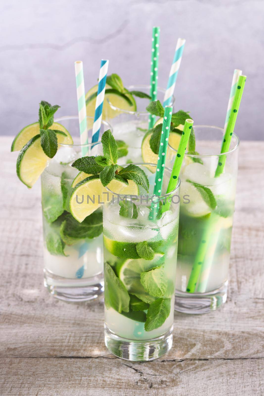 Refreshing tonic  of cucumber, mint, lime by Apolonia