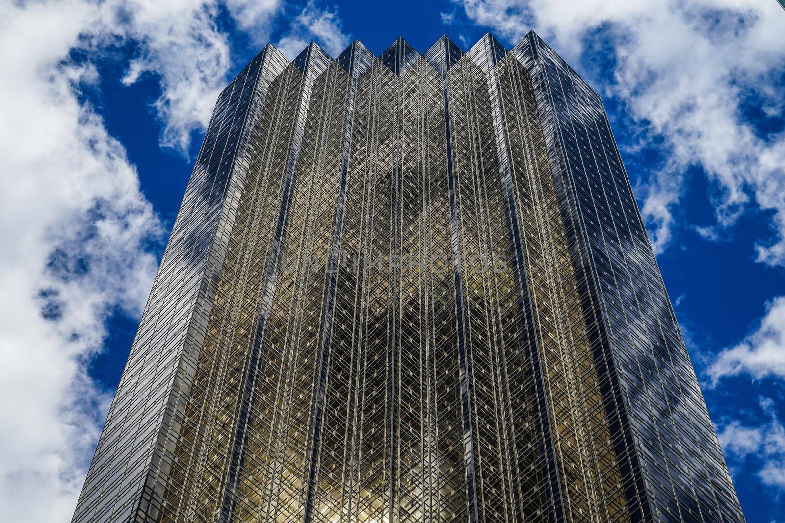 Trump Tower and Blue Sky (New York). Shooting Location: New York, Manhattan