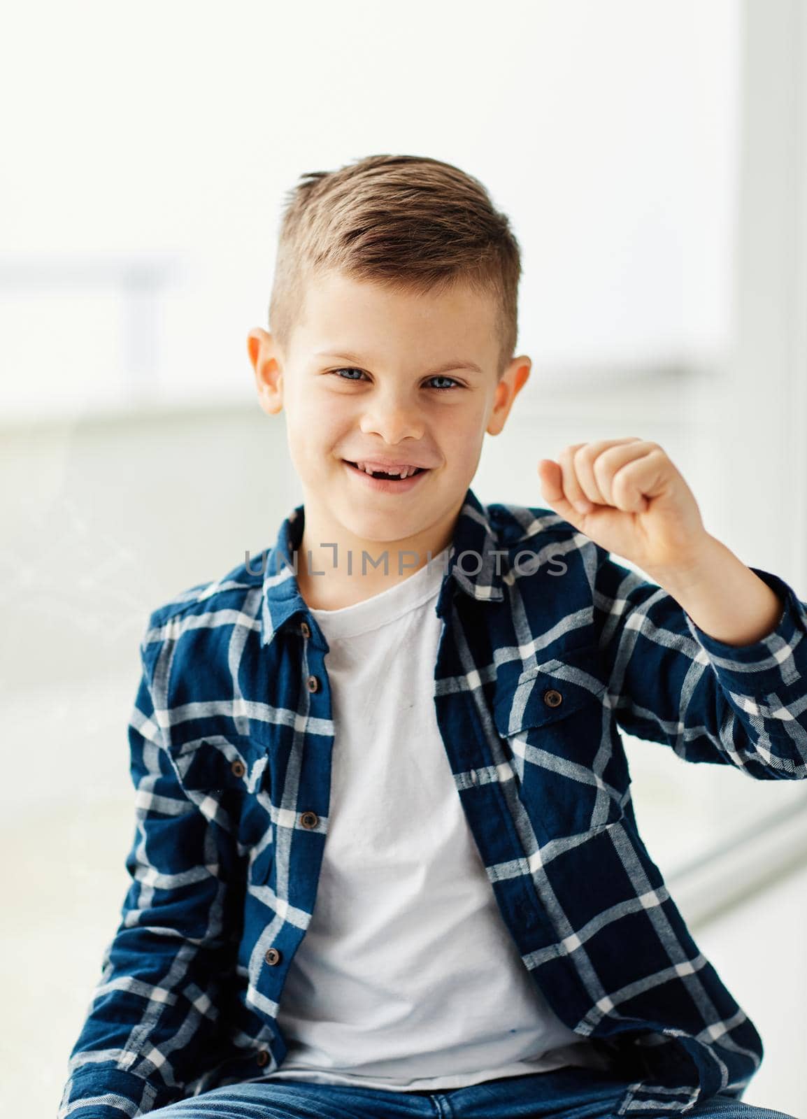 boy portrait headshot child childhood cute face male teenager teeth happy cheerful kid youth little by Picsfive