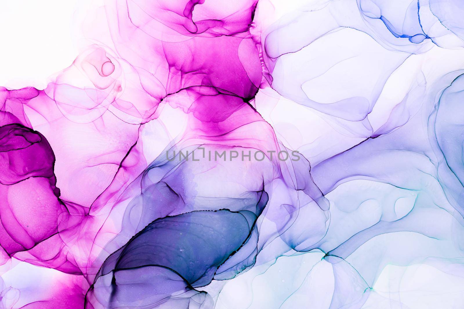 Marble ink abstract art from exquisite original painting for abstract background . Painting was painted on high quality paper texture to create smooth marble background pattern of ombre alcohol ink .