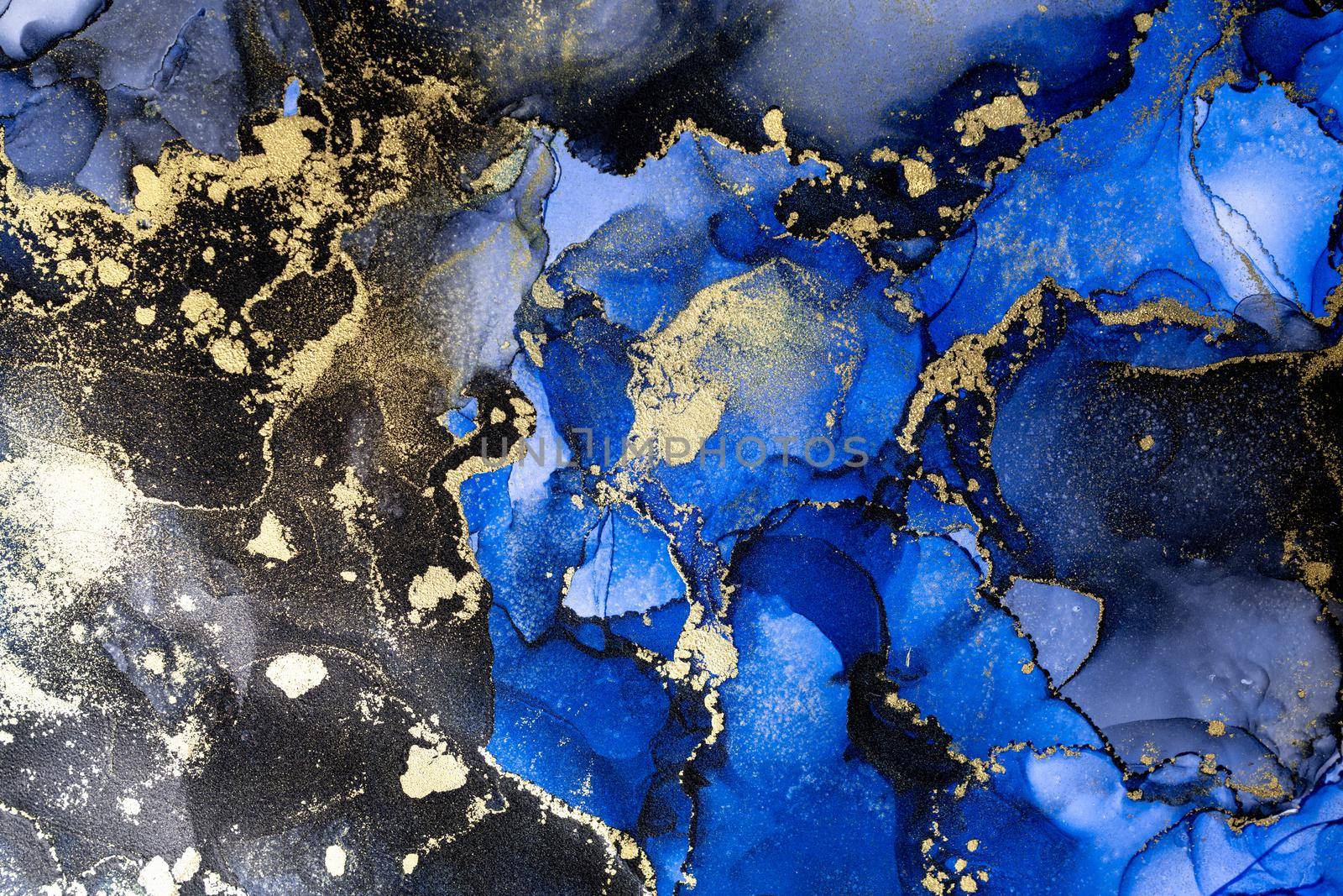 Marble ink abstract art from exquisite original painting for abstract background by biancoblue