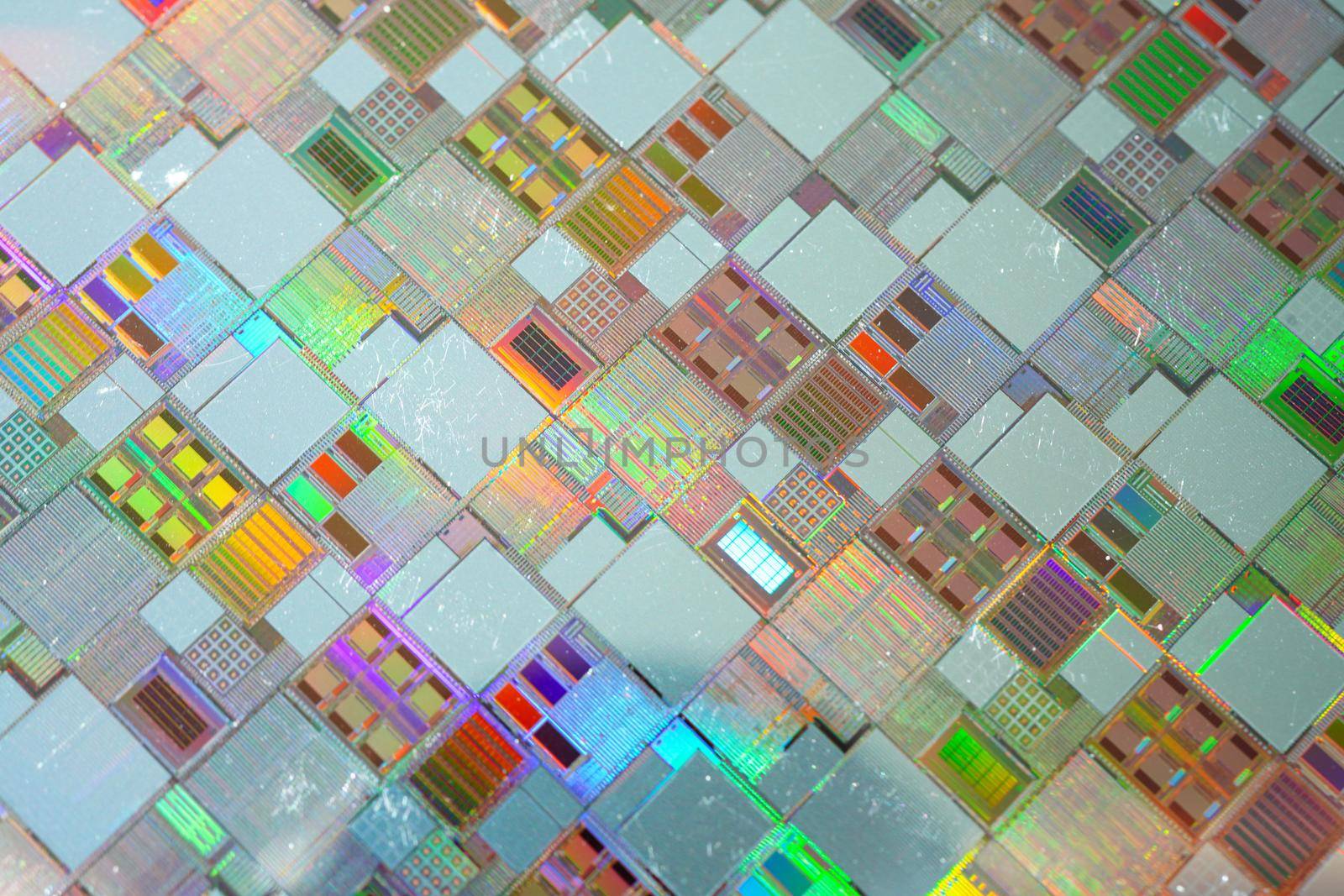 Silicon wafer for manufacturing semiconductor of integrated circuit.