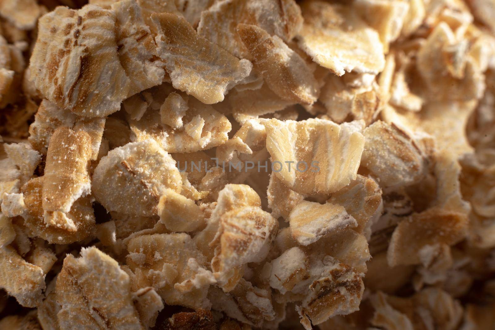 oatmeal flakes oatmeal close-up. Macro, Extreme closeup by gulyaevstudio