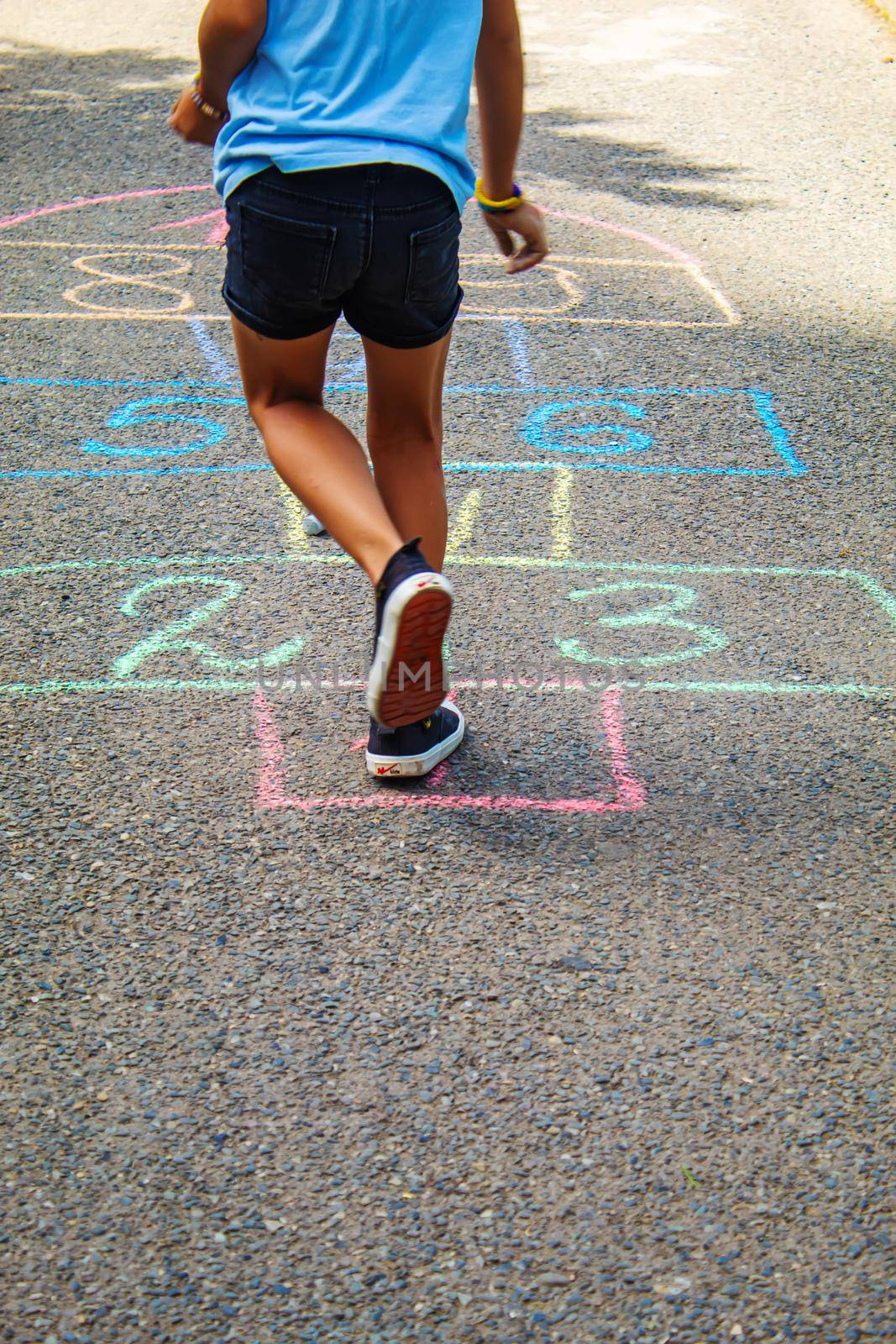 street children's games in classics. Selective focus. by mila1784