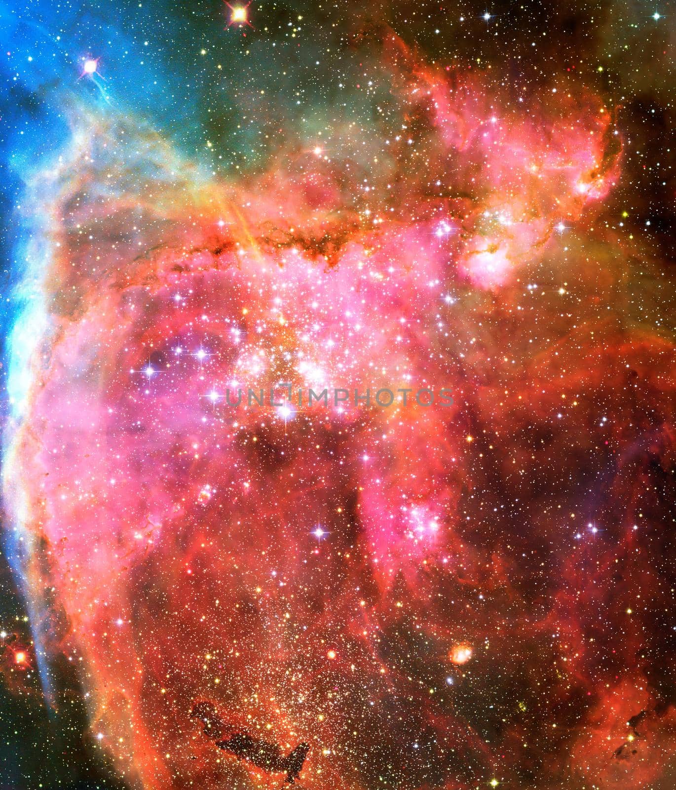 Multicolor outer space. Star field and nebula in deep space many light years far from planet Earth. Elements of this image furnished by NASA. by Maximusnd