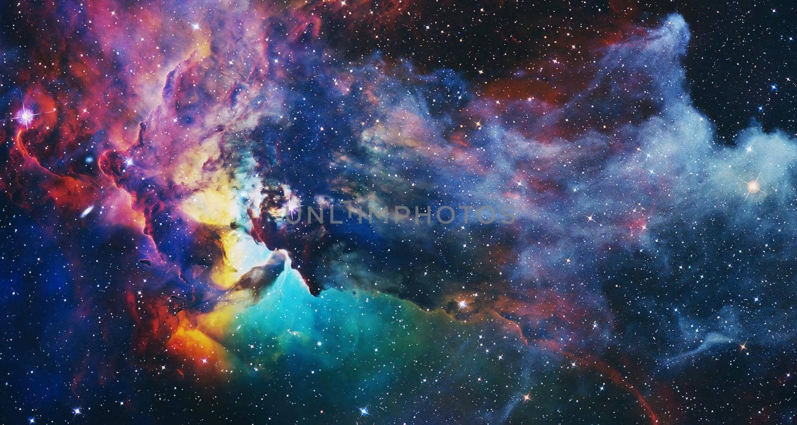 High quality space background. explosion supernova. Bright Star Nebula. Distant galaxy. Abstract image. Elements of this image furnished by NASA. by Maximusnd