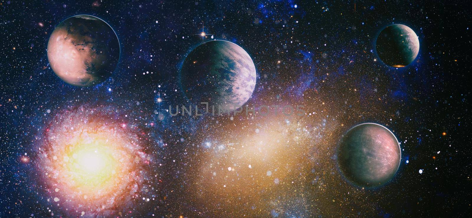 Universe concept background.Small part of an infinite star field of space in the Universe.  Elements of this image furnished by NASA