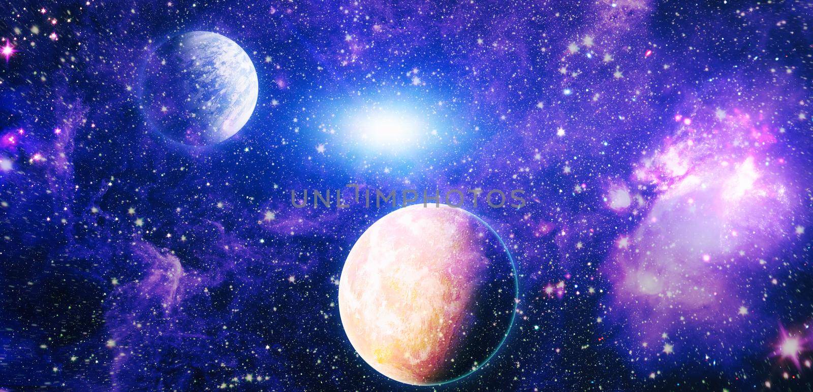 planets, awesome science fiction wallpaper, cosmic landscape. Elements of this image furnished by NASA by Maximusnd
