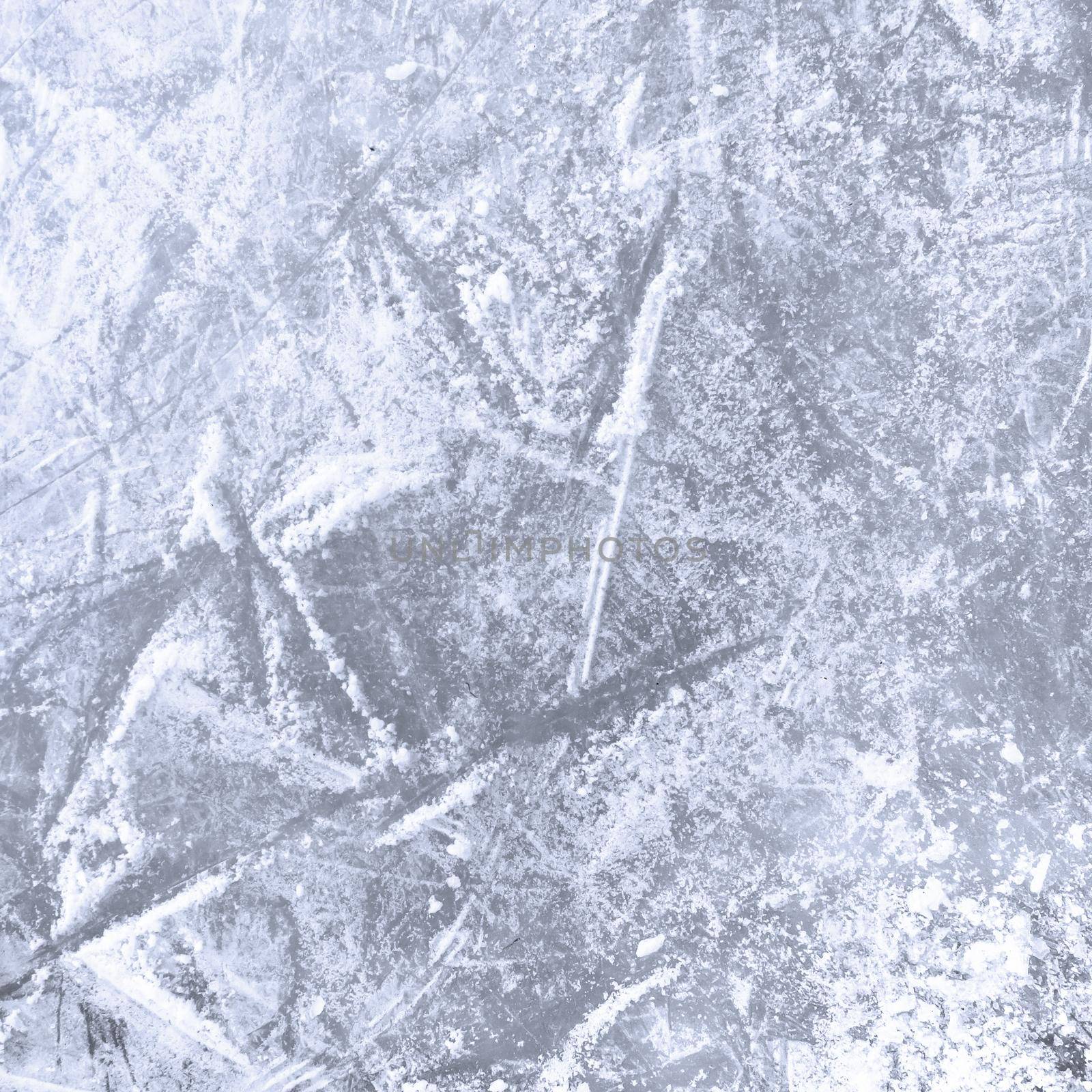 Ice background. Scratches of skates. It can be used as backgrounds and concepts.