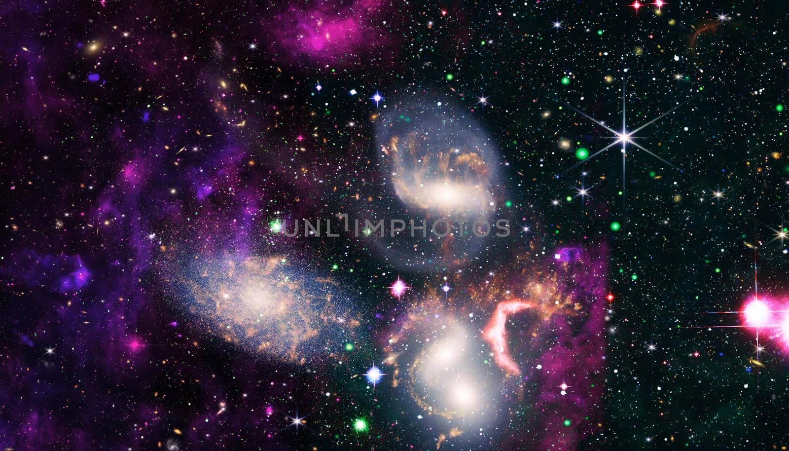 Galaxy and light. Planets, stars and galaxies in outer space showing the beauty of space exploration. The elements of this image furnished by NASA.