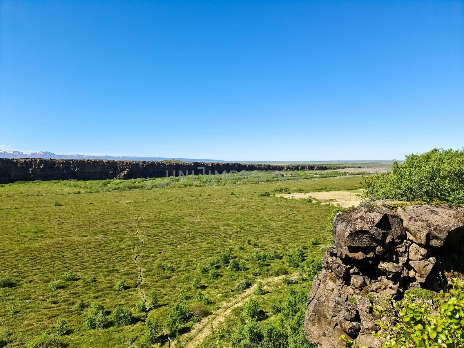 View into a canyon landscape on Iceland. by MP_foto71