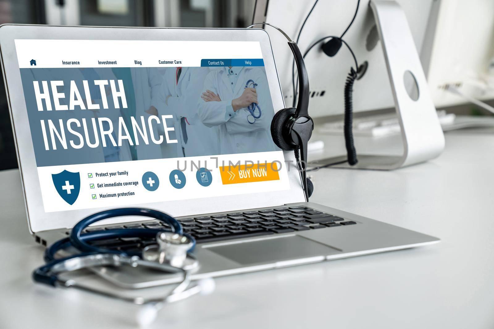 Health insurance web site modish registration system by biancoblue