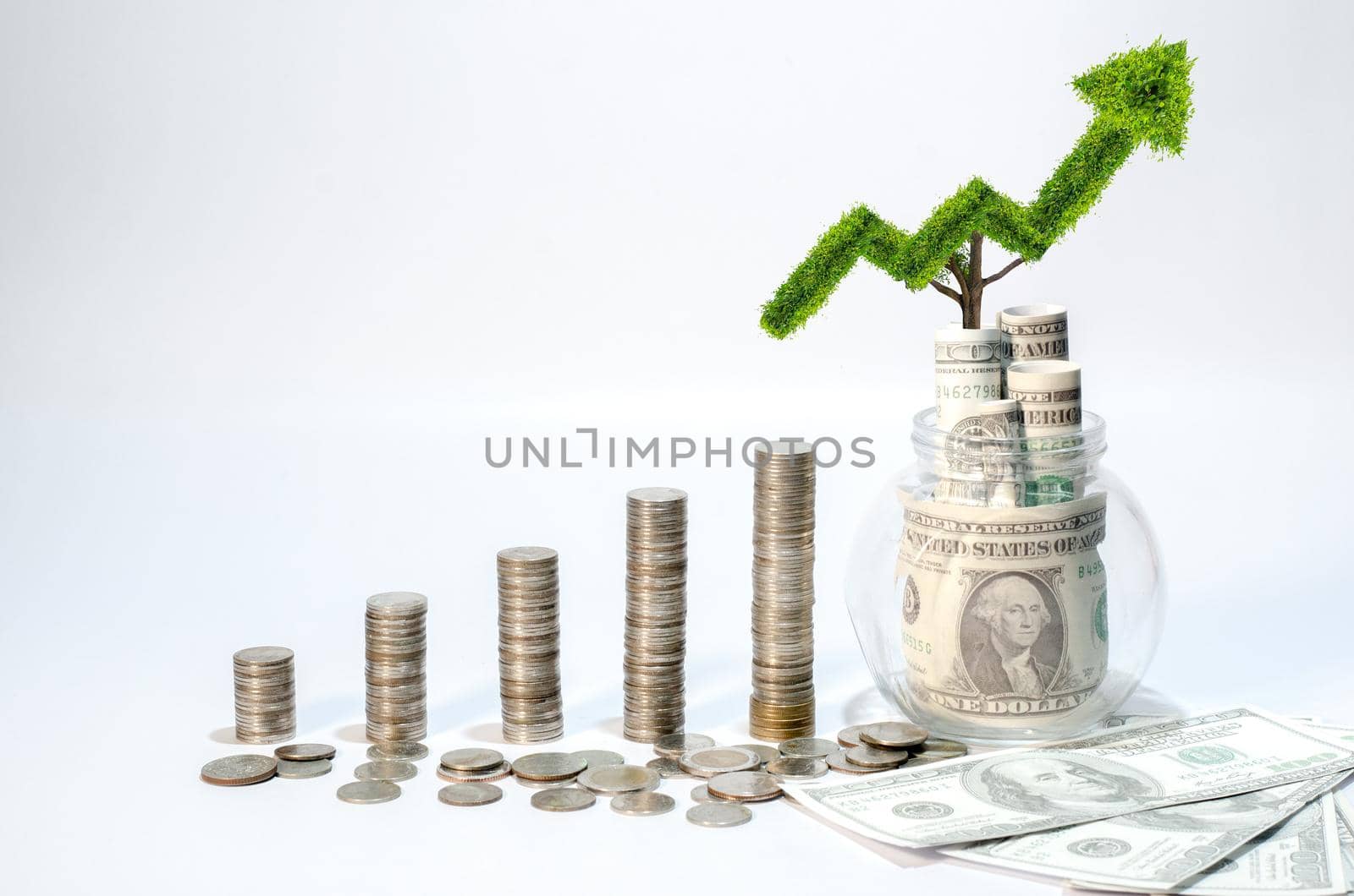 Growing graph finance The growth of business finance The gradation from low to high