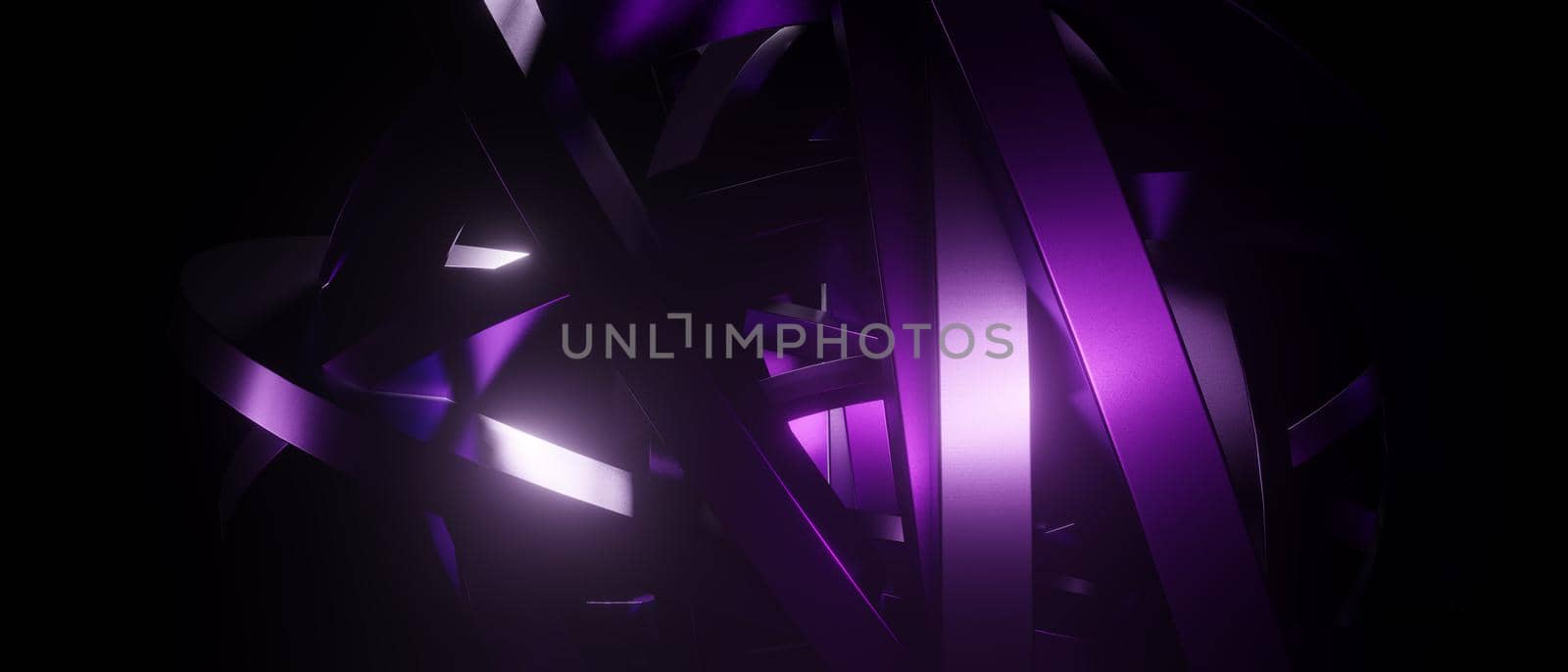 Modern Trendy Shiny Metallic Serious Violet Background 3D Rendering