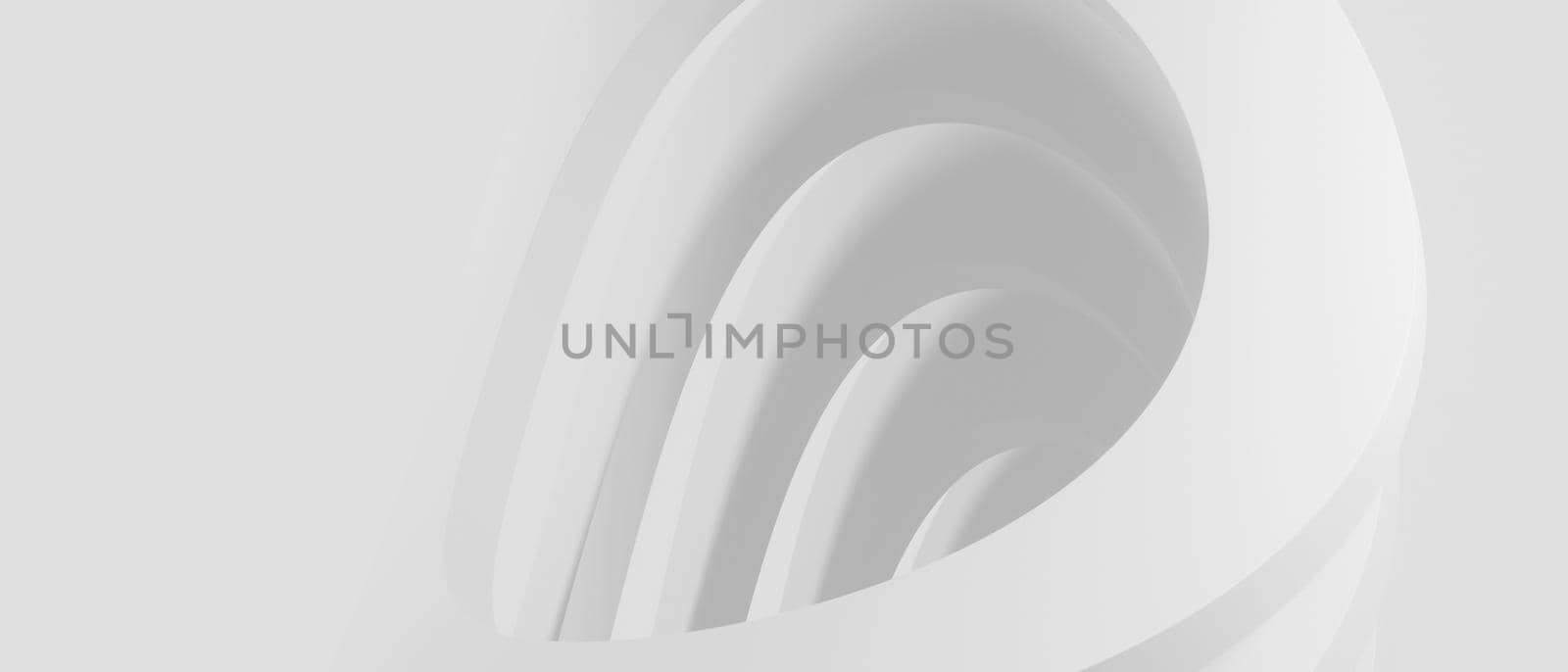 White Abstract Modern 3D Design Background, with Ripple, Abstract White Layers. 3D Render. by yay_lmrb