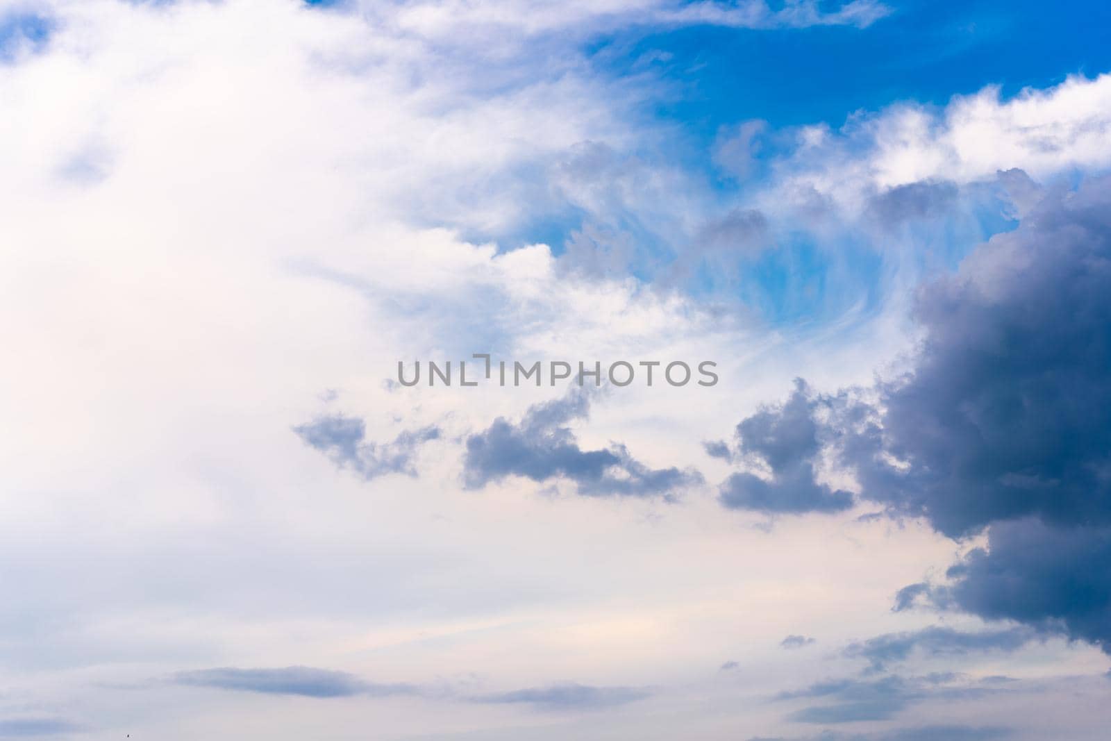 Dramatic cloud sky background Heawy rainy clouds Beautiful cloudscape by andreonegin