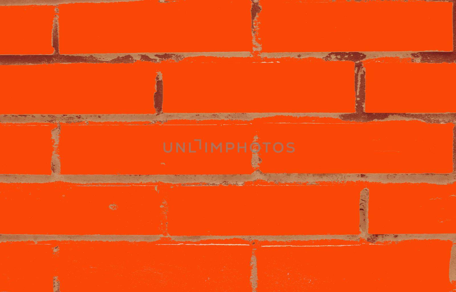 Orange brick wall abstract texture background. by gelog67